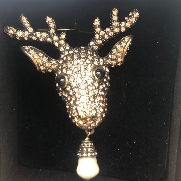 Heidi Daus Rudy Reindeer Vintage pin - Picture 8 of 10